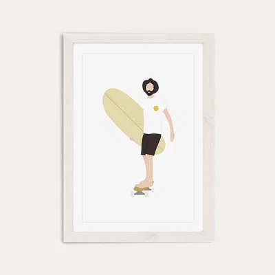 Bombinate.com Sunny Art Print White Frame