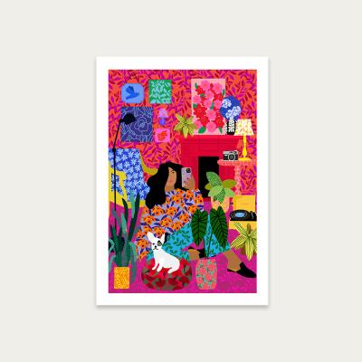 Bombinate.com Taking Selfies Of Myself Art Print Unframed