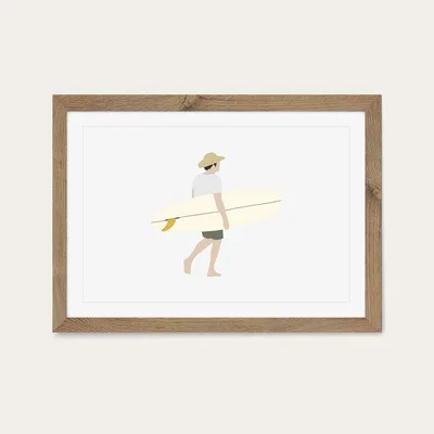 Bombinate.com Peaceful Art Print Oak Frame