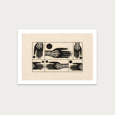 Bombinate.com Handshakes Art Print Unframed
