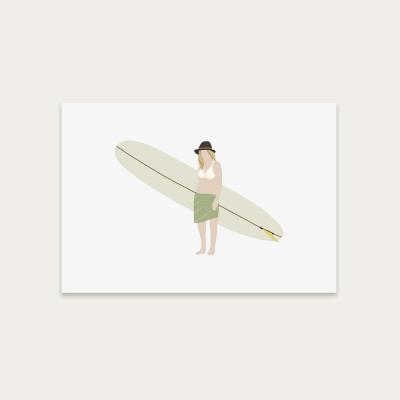 Bombinate.com Boho Girl Art Print Unframed
