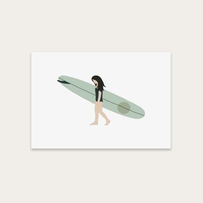 Bombinate.com Aqua Art Print Unframed