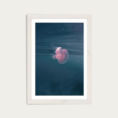 Bombinate.com Dancing in the Water Art Print White Frame