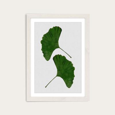 Bombinate.com Ginkgo Leaf II Art Print White Frame