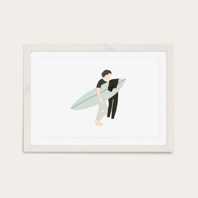 Bombinate.com Foamy Art Print White Frame