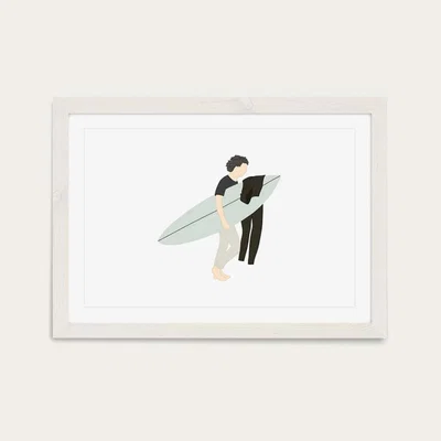 Bombinate.com Foamy Art Print White Frame