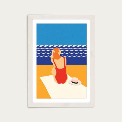 Bombinate.com It's Still Summer Art Print White Frame