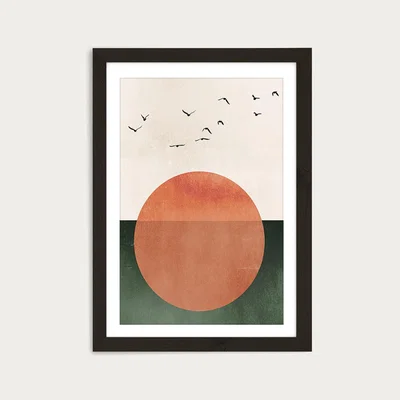 Bombinate.com Rising Art Print Black Frame