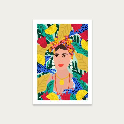 Bombinate.com Colorful Girl Art Print Unframed