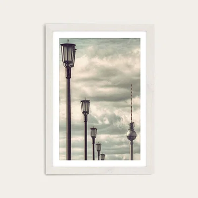 Bombinate.com Laternen Art Print White Frame