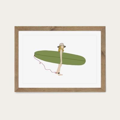Bombinate.com Sunnydays Art Print Oak Frame