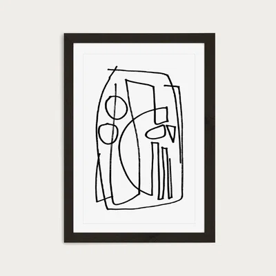 Bombinate.com Stark II Art Print Black Frame
