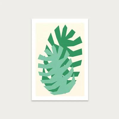 Bombinate.com Two Palm Leafs Art Print Unframed