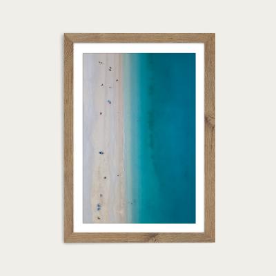 Bombinate.com Where the Living is Easy Art Print Oak Frame