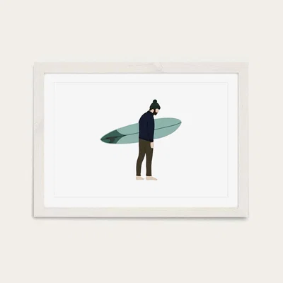 Bombinate.com Bobble Art Print White Frame