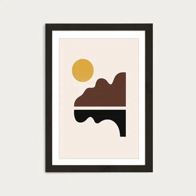 Bombinate.com Big Sur Art Print Black Frame