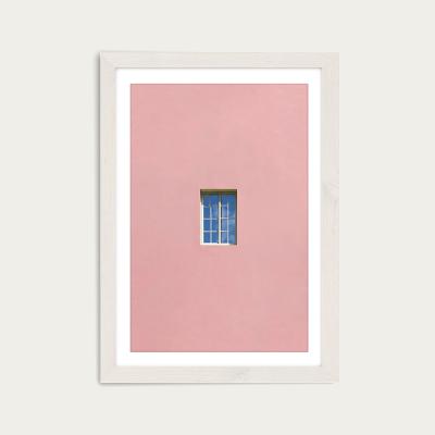 Bombinate.com Pink Window Sky Art Print White Frame