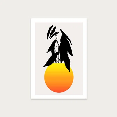 Bombinate.com Kamasutra Yellow Art Print Unframed