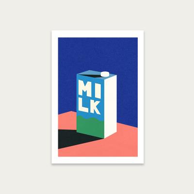 Bombinate.com Milk Art Print Unframed