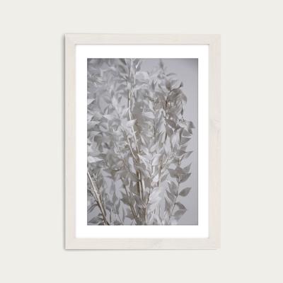 Bombinate.com White Sunny Leafs Art Print White Frame