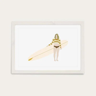 Bombinate.com Camille Art Print White Frame