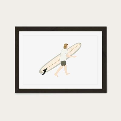 Bombinate.com Log Slides Art Print Black Frame