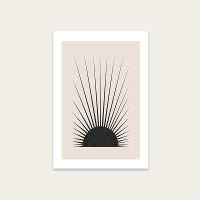 Bombinate.com Minimal Sun Art Print Unframed