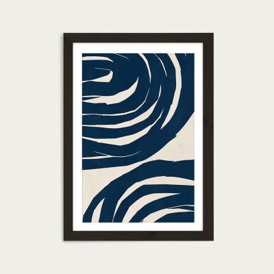Bombinate.com Swirls No 02 Art Print Black Frame