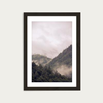Bombinate.com Misty Moody Woods Art Print Black Frame