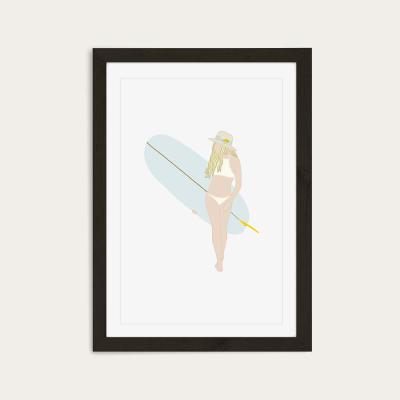 Bombinate.com Summer Love Art Print Black Frame