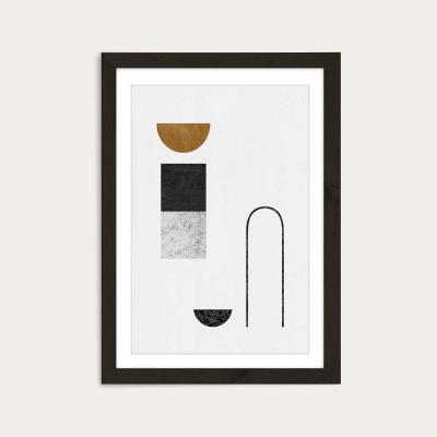 Bombinate.com Abstract Geometric IV Art Print Black Frame