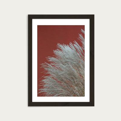 Bombinate.com Grasses In The Wind - Terracotta Art Print Black Frame