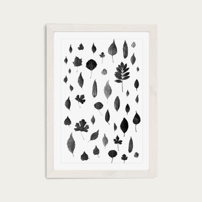 Bombinate.com Signs of Autumn Black Art Print White Frame