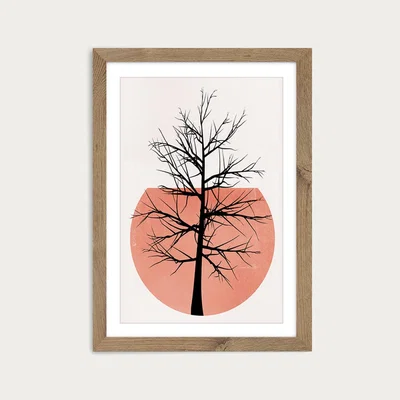 Bombinate.com In The Wild Rose Art Print Oak Frame