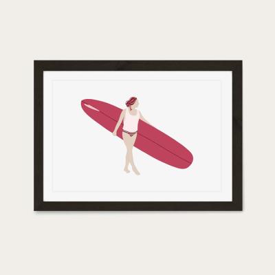 Bombinate.com Pink Art Print Black Frame