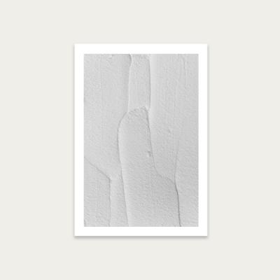 Bombinate.com White Textures III - Abstract Shapes Art Print Unframed