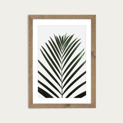 Bombinate.com Lush Tropical Palms Art Print Oak Frame