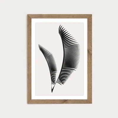 Bombinate.com Geometrica No.10 Art Print Oak Frame