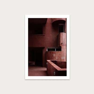 Bombinate.com Walden Red Art Print Unframed
