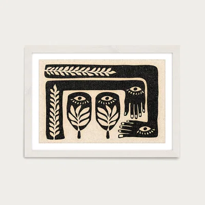 Bombinate.com It Flows Through You Art Print White Frame