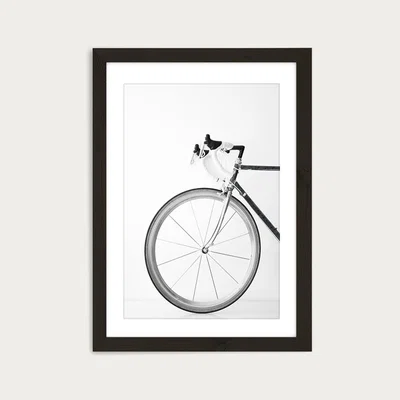 Bombinate.com Ride My Bike - Black & White Edition Art Print Black Frame