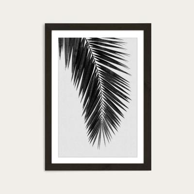 Bombinate.com Palm Leaf Black & White I Art Print Black Frame
