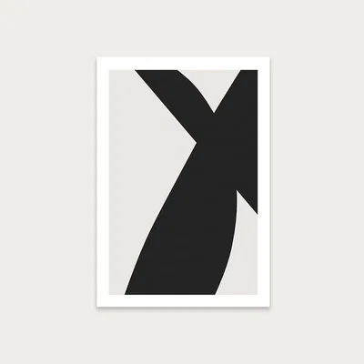 Bombinate.com Minimal Black II Art Print Unframed