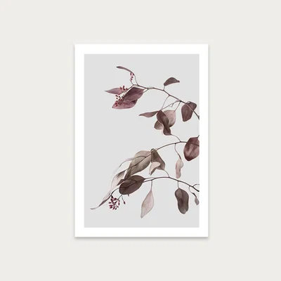 Bombinate.com Vintage Dried Eucalyptus Branches 1 Of 3 Art Print Unframed