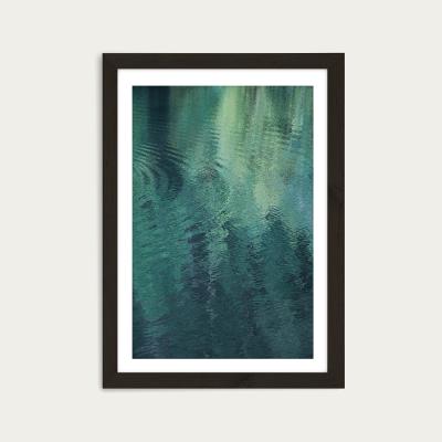 Bombinate.com Forest in the Lake Art Print Black Frame