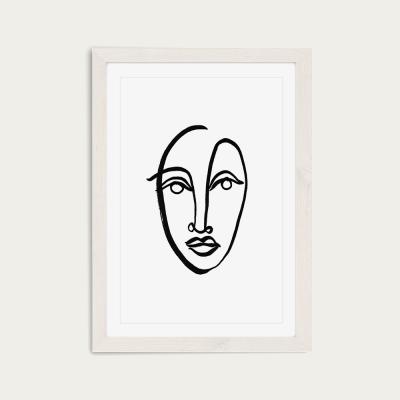 Bombinate.com Faces VIII Art Print White Frame