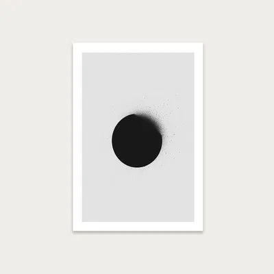 Bombinate.com Black No. 1 Art Print Unframed