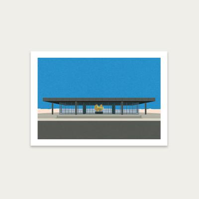 Bombinate.com Neue Nationalgalerie Art Print Unframed
