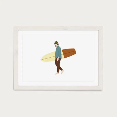 Bombinate.com Autumn Day Art Print White Frame