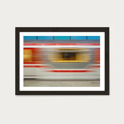 Bombinate.com Tbilisi Metro Art Print Black Frame